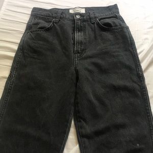 Black reformation jeans